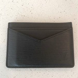 Louis Vuitton card holder in black